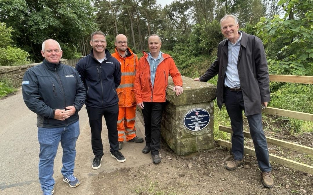 Bonnington Bridge plaque unveiled